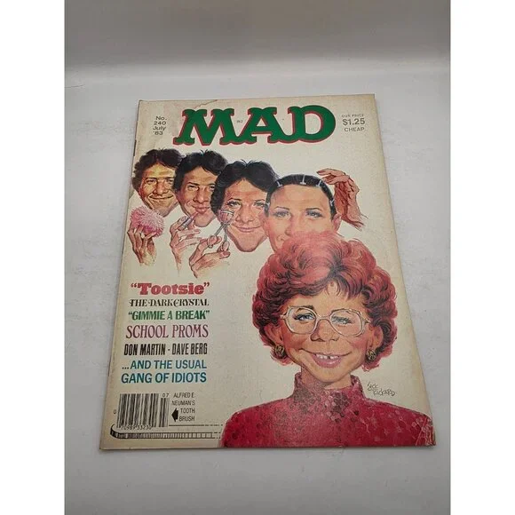 MAD Magazine July 1983 #240 Tootsie Dark Crystal Don Martin EC Pubs - Picture 1 of 15
